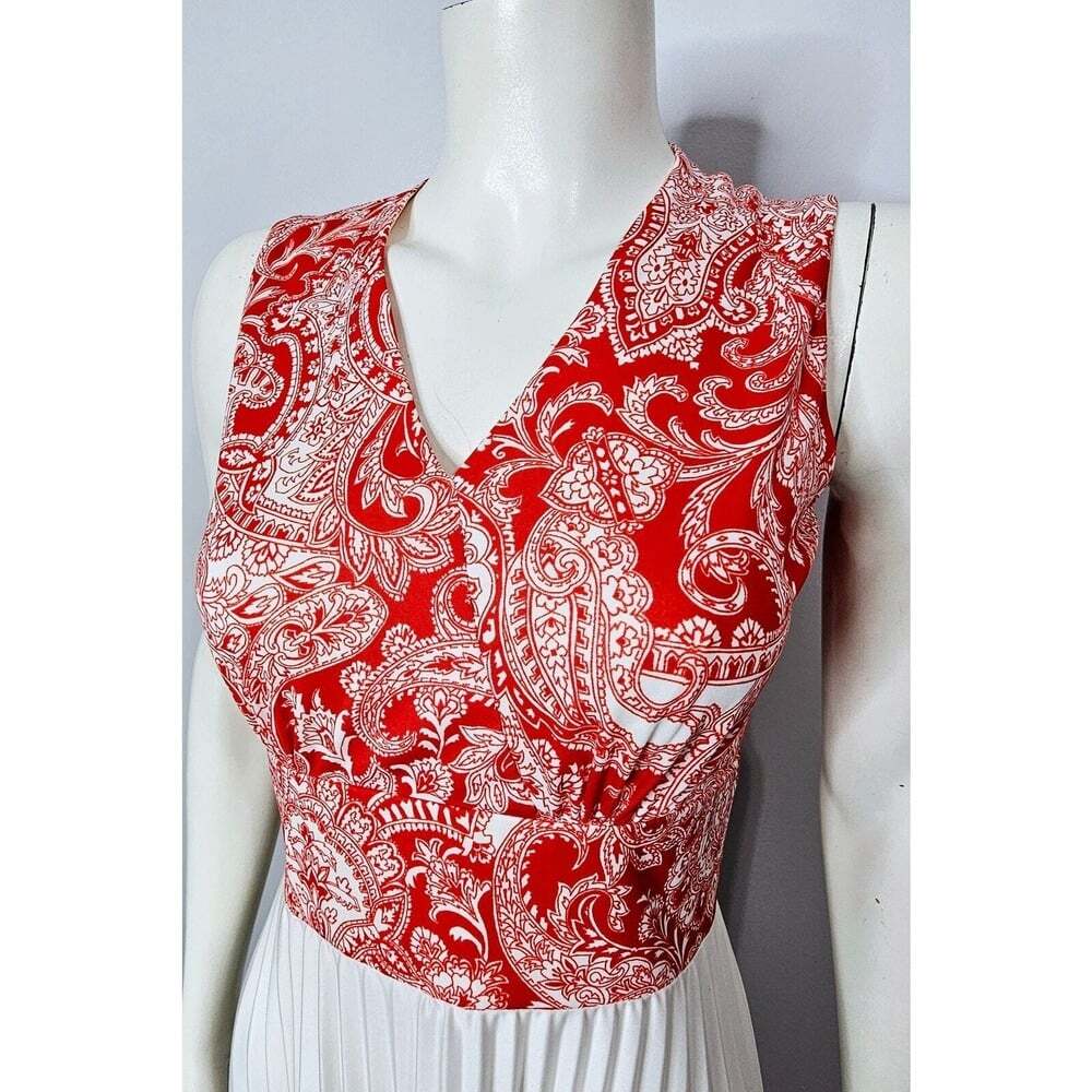 Vintage 1970s Paisley Maxi Dress
